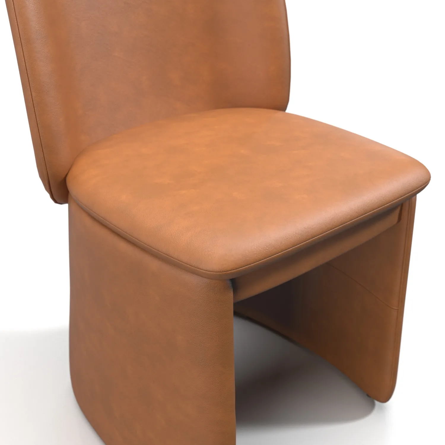 Evie Leather Dining Chair PBR 3D Model_05